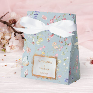 Something Blue Elegant Wildflower Favour Box