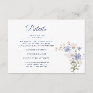 Something Blue Enclosure Card Details