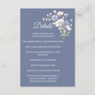 Something Blue Enclosure Card Details