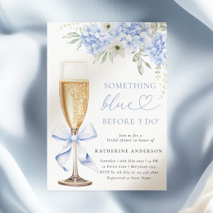 Something Blue Floral Bridal Shower Invitation