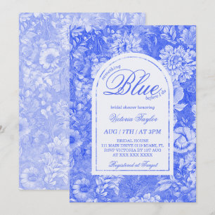 Something Blue Floral Bridal Shower Invitation