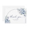 Something Blue Floral Bridal Shower Thank You Card