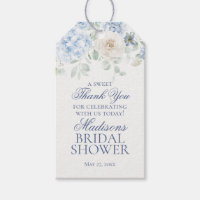 Something Blue Floral Hydrangea Bride Shower Favou