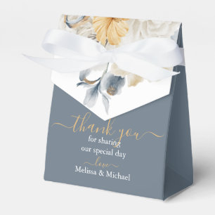 SOMETHING BLUE - FLORAL on Blue Wedding Favour Box