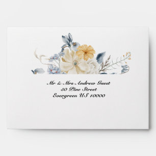 SOMETHING BLUE FLORAL WEDDING Envelope