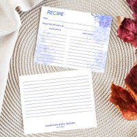 Something blue hydrangea bridal shower recipe