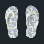 Something Blue Hydrangea Flower Girl Kid's Jandals<br><div class="desc">The sweetest sandal for your flower girl to wear while getting ready for her (and your!) big day! Makes a cute addition to your little one’s coastal Summer wardrobe.</div>