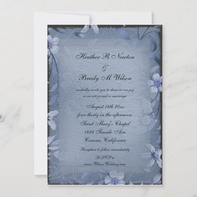 Something Blue Invitation (Front)