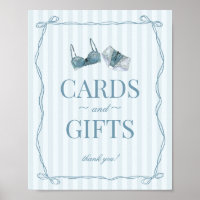 Something Blue Lingerie Bachelorette Cards & Gifts