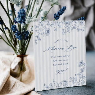 Something Blue Mimosa Bar Acrylic Pedestal Sign