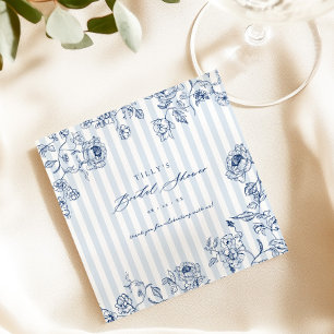 Something Blue Paper Napkins Bridal Shower Party
