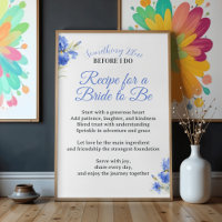 Something Blue Recipe for the Bride Bridal Shower
