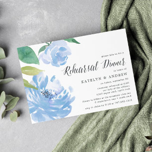 Something Blue Rehearsal Dinner Invitation