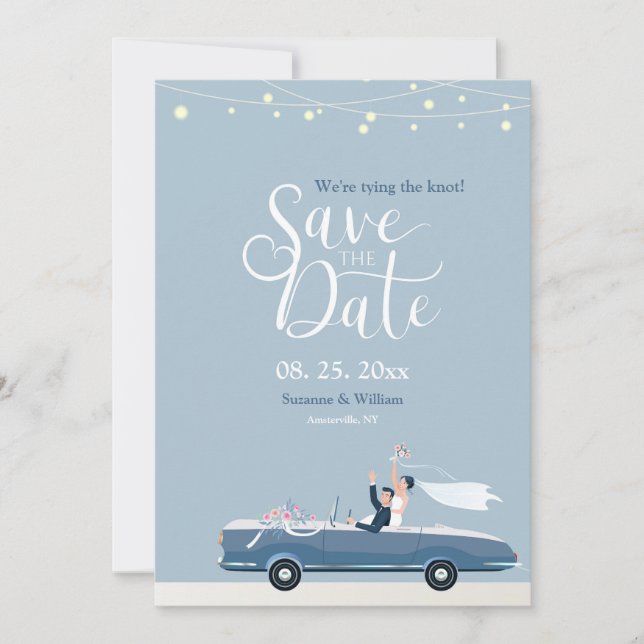 Something Blue Save the Date Announcement (Front)