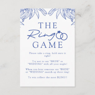 Something Blue Simple Botanical Don't Say Bride   Enclosure Card