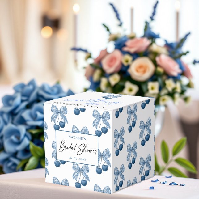 Something Blue Theme Bridal Shower Favour Box (Creator Uploaded)