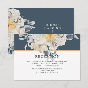 SOMETHING BLUE Wedding Reception Card