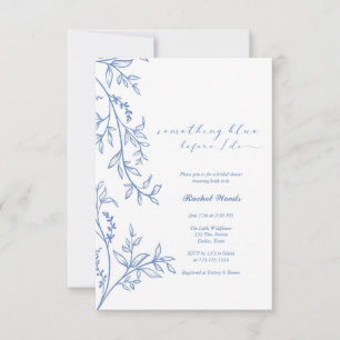 Something Blue Wildflower Bridal Shower Invitation