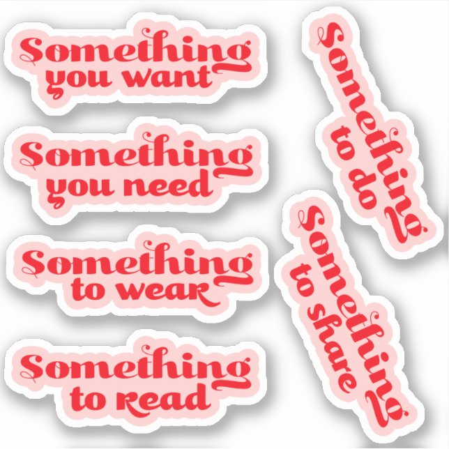 Something... Christmas Gift Tag Stickers (Front)