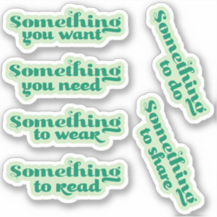 Something... Christmas Gift Tag Stickers