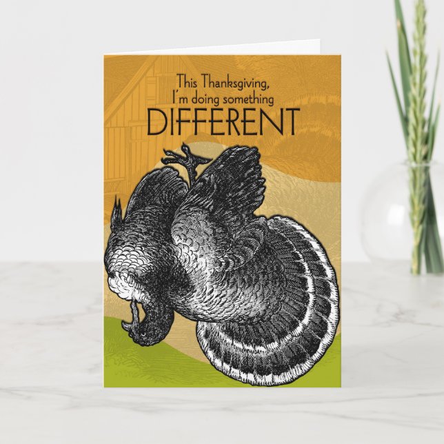 Something Different For Thanksgiving Holiday Card (Front)