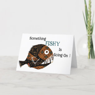 Something Fishy Is Going On Thank You Card