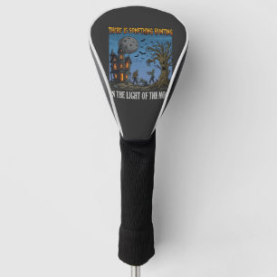 Something Hunting Light Moon Halloween Haunted Zom Golf Head Cover