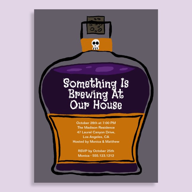 Something Is Brewing Halloween Party Invitation (Creator Uploaded)