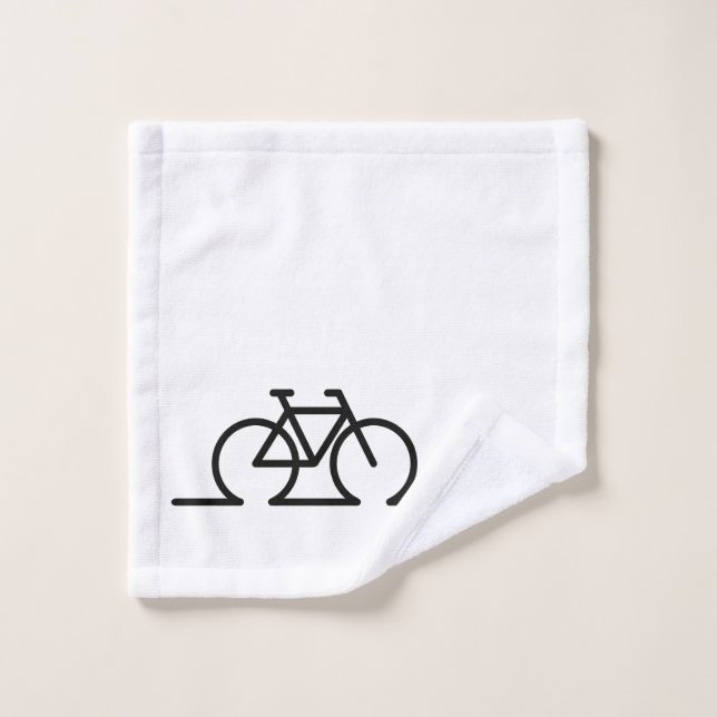 Something line drawing. E-bike race and MTB bicycl Wash Cloth (Wash Cloth)