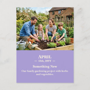 Something New April Memory Photo Postcard