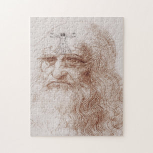 Something on my mind, Leonardo da Vinci's portrait Jigsaw Puzzle