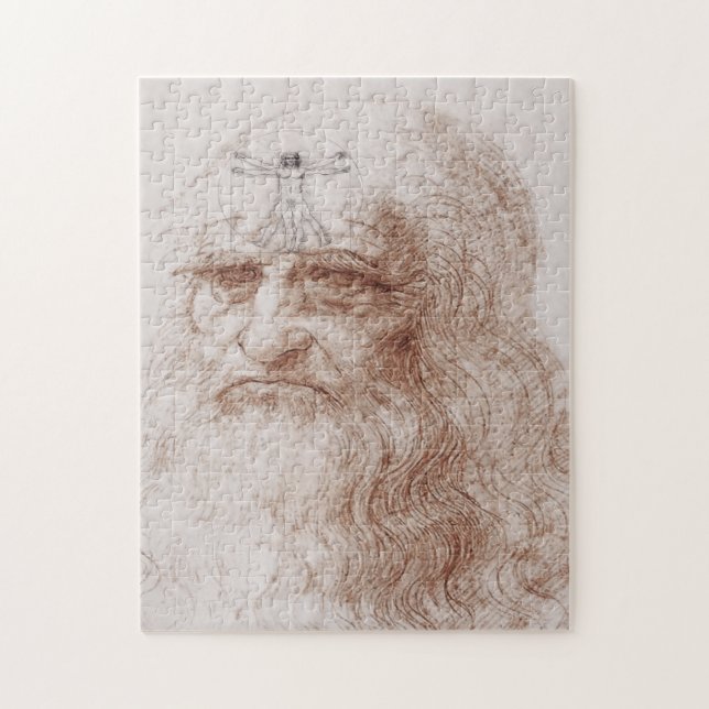 Something on my mind, Leonardo da Vinci's portrait Jigsaw Puzzle (Vertical)