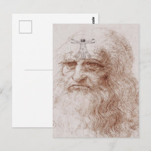 Something on my mind, Leonardo da Vinci's portrait Postcard