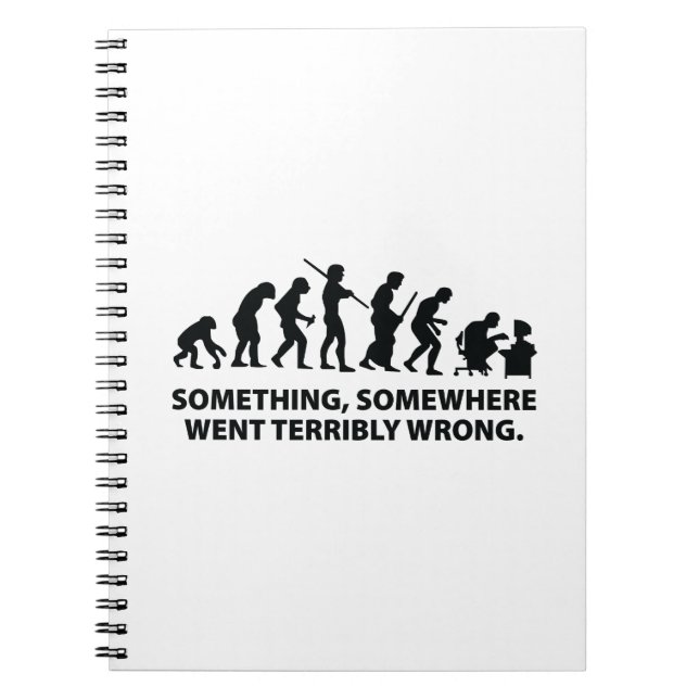 Something, Somewhere Went Terribly Wrong Spiral Notebook (Front)
