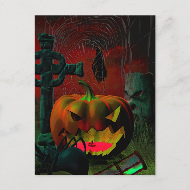 Something Spooky This Way Comes Postcard (Front)