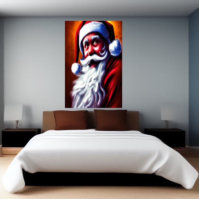 Something startled Santa Claus | AI Art Poster (Creator Uploaded)