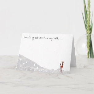 Something Sublime This Way Walks - Lone Deer Snow Card