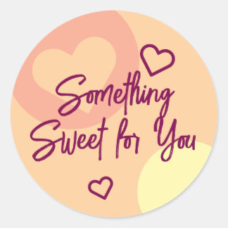 Something Sweet Classic Round Sticker