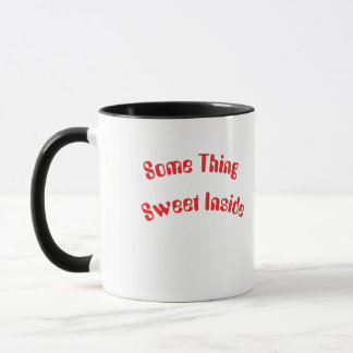 Something Sweet Inside" Sticker – Cute Typography Mug