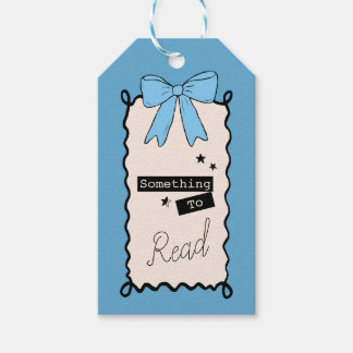 Something to Read Cute Pink Gift Tag