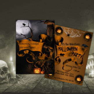 Something Wicked Halloween Invitation