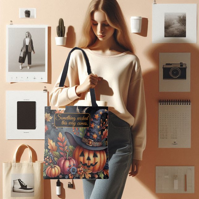 Something wicked this way comes Spooktacular Jack  Tote Bag (Something wicked this way comes Spooktacular Jack Tote Bag)