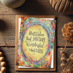 Something Wonderful Pretty Encouragement Card