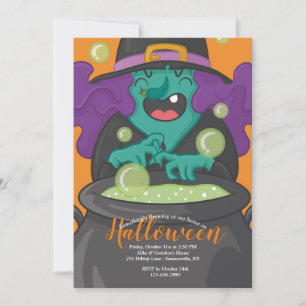 Something's Brewing on Halloween Invitation
