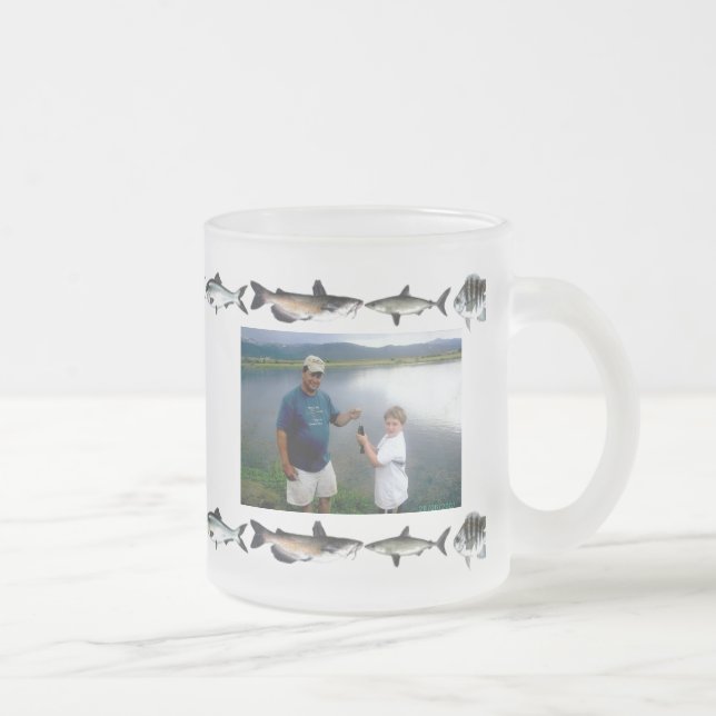 Something's Fishy Personalised Frosted Mug (Right)