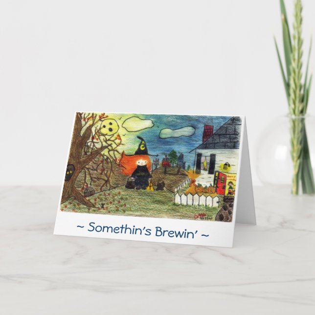 Somethin's Brewin' Card (Front)