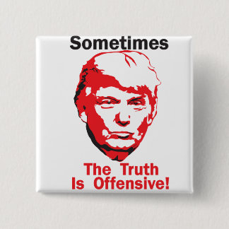 Sometimes 15 Cm Square Badge