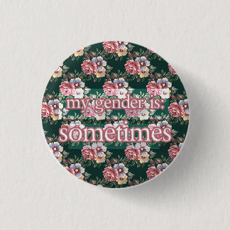 sometimes 3 cm round badge