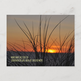 Sometimes a sunset says more than a thousand words postcard