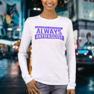 Sometimes Antisocial Always Antifascist Tri-Blend Shirt